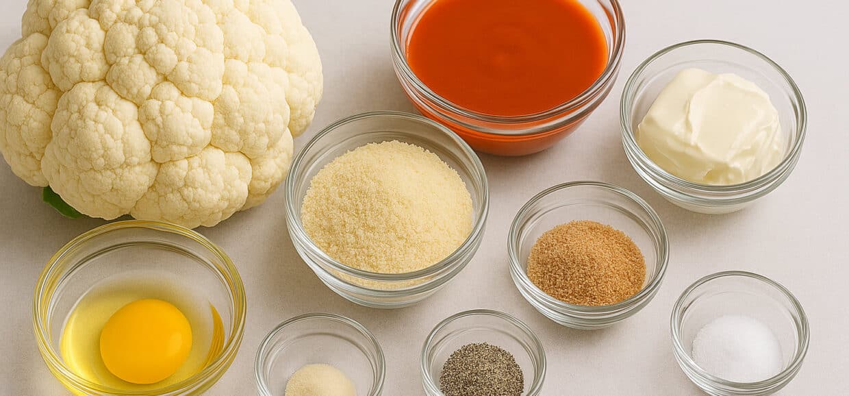 Buffalo Cauliflower Bites keto-friendly meal ingredients