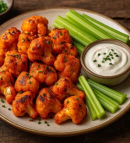 Keto Buffalo Cauliflower Bites