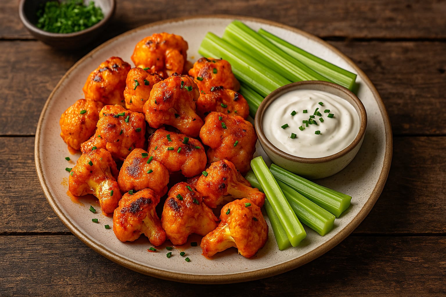 Buffalo Cauliflower Bites keto-friendly meal