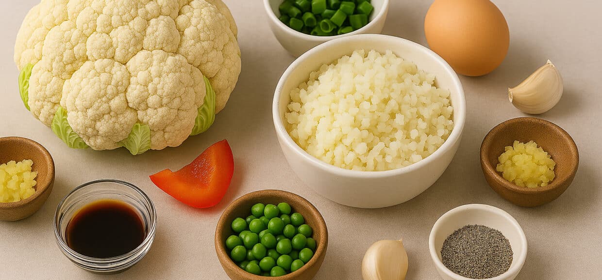 Cauliflower Fried Rice ingredients