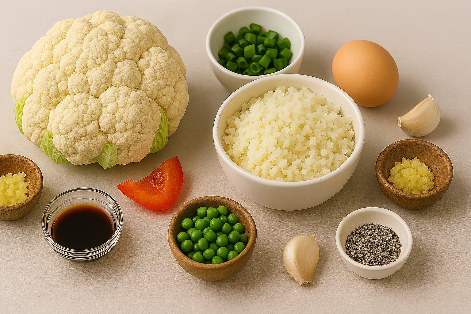 Cauliflower Fried Rice ingredients