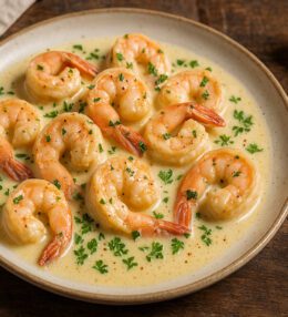 Creamy Garlic Butter Prawns