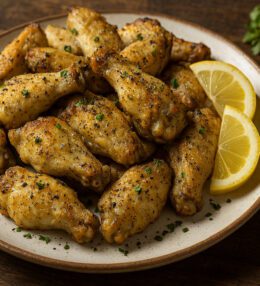 Keto Lemon Pepper Chicken Wings